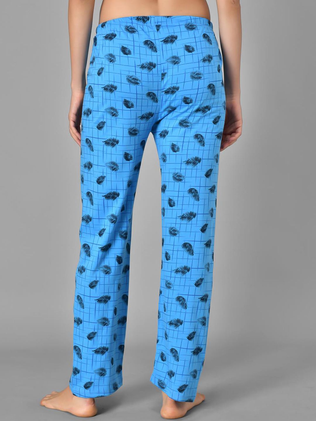 Kotty Women Printed & Checked Pure Cotton Lounge Pants