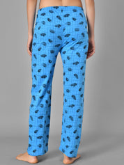 Kotty Women Printed & Checked Pure Cotton Lounge Pants