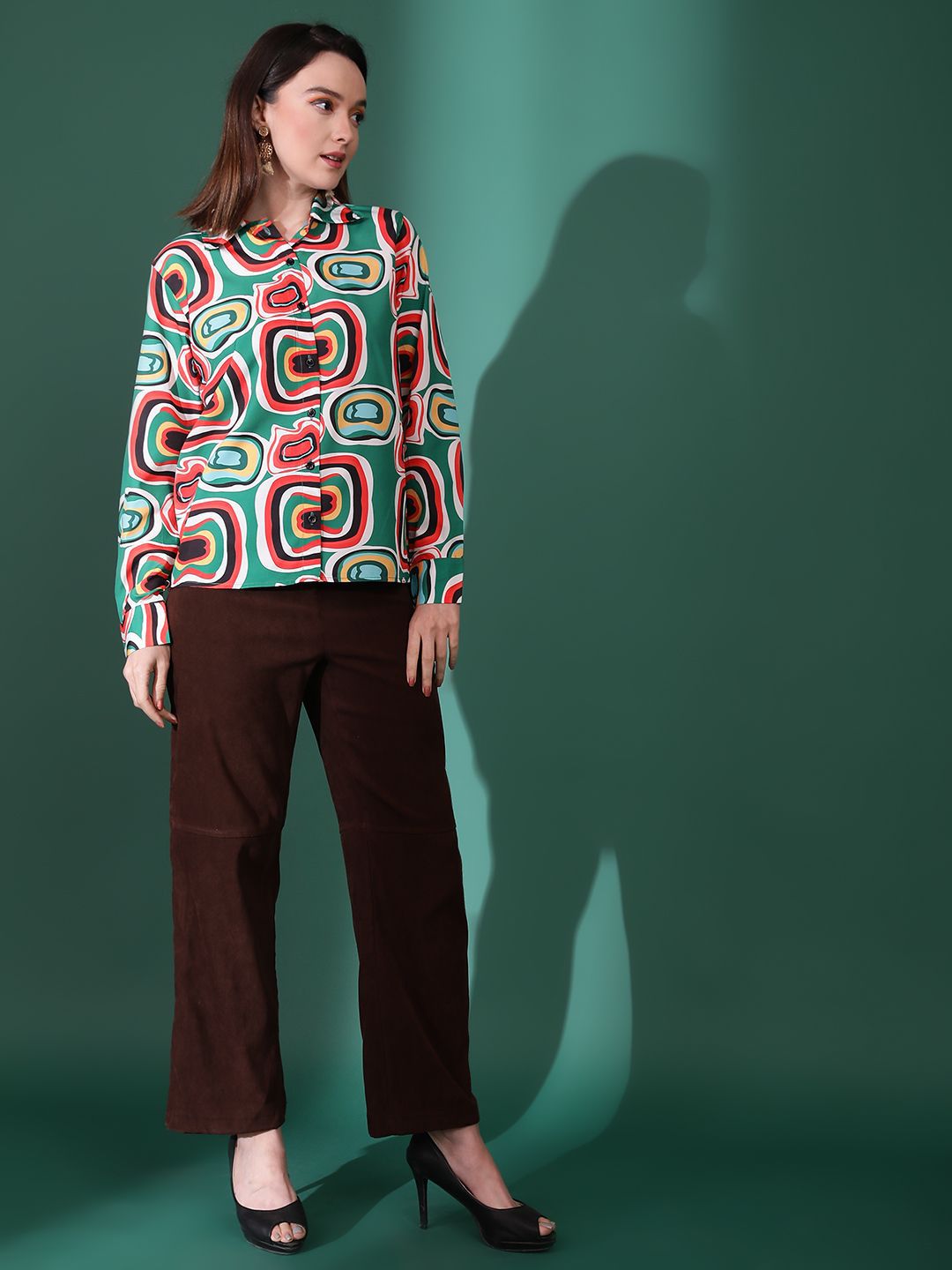 Kotty Women Opaque Printed Casual Shirt