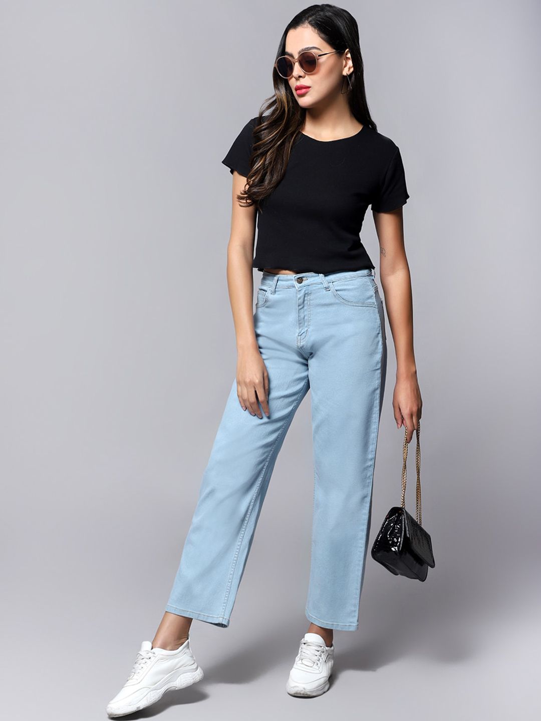 Kotty Women Straight Fit Mid Rise Jeans