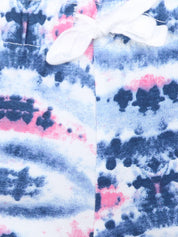 Kotty Women White & Blue Printed Lounge Shorts KTTSLEEPSHORTS216