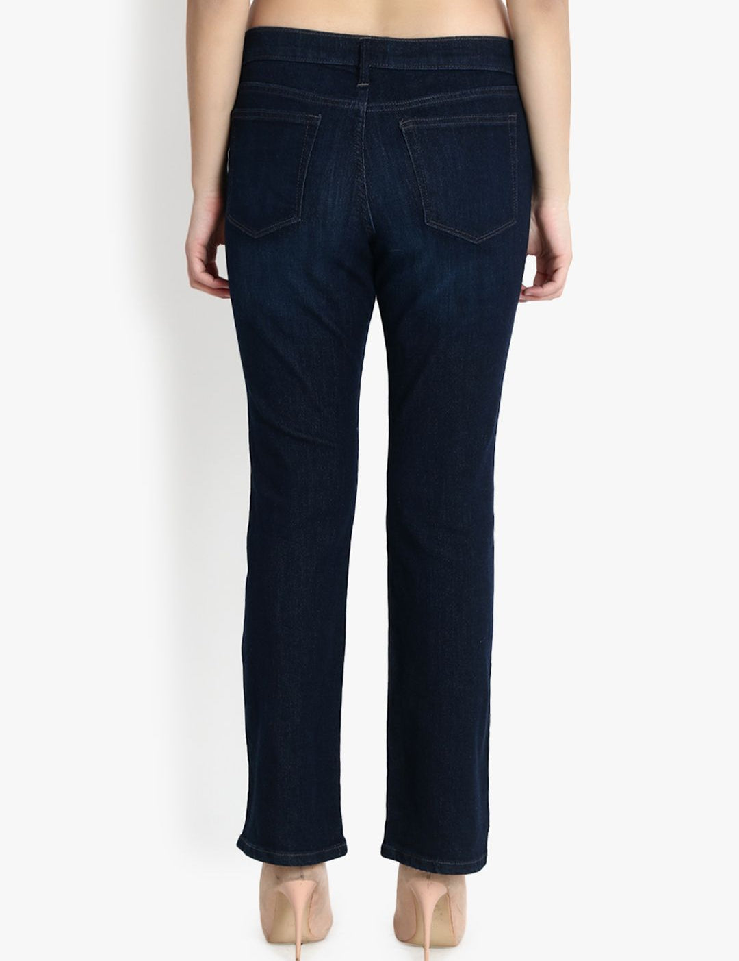 Kotty Women Blue Bootcut Mid-Rise Clean Look Jeans