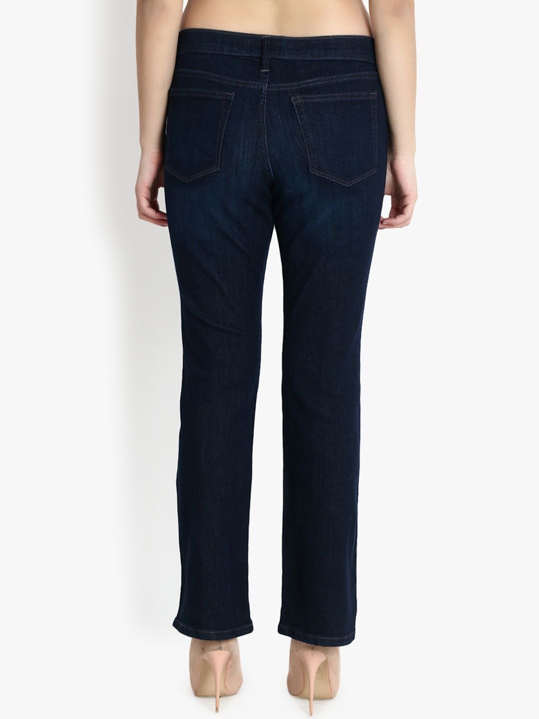 Kotty Women Blue Bootcut Mid-Rise Clean Look Jeans