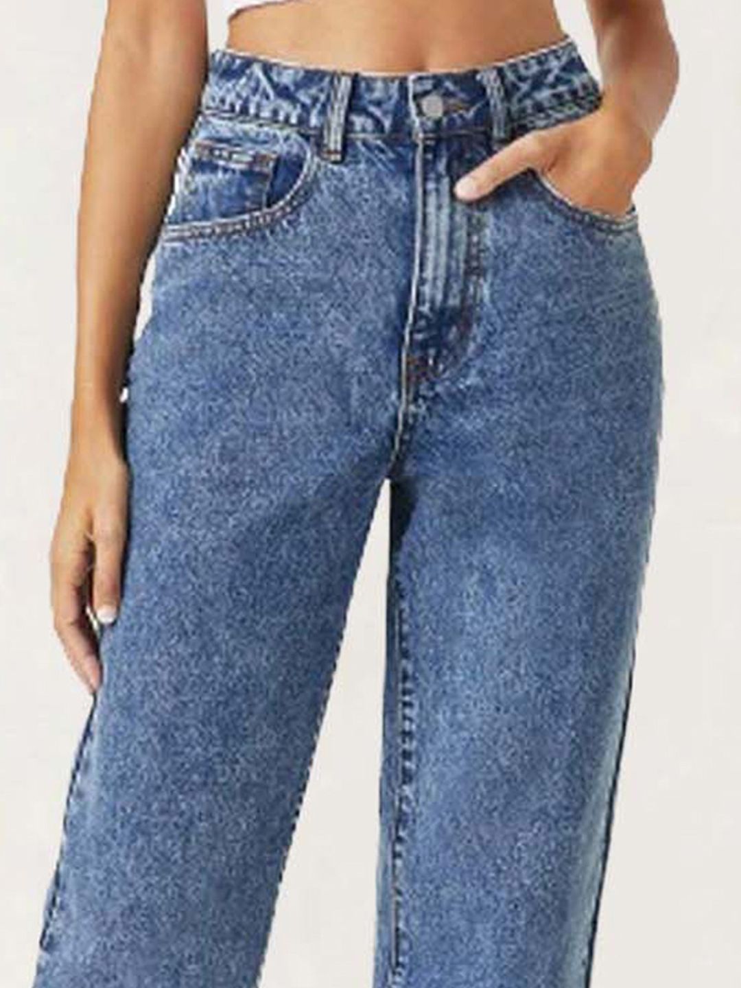 Kotty Women Straight Fit High-Rise Stretchable Jeans