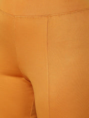 Kotty Women Yellow Flared High-Rise Bootcut Trousers Bootcut Trousers