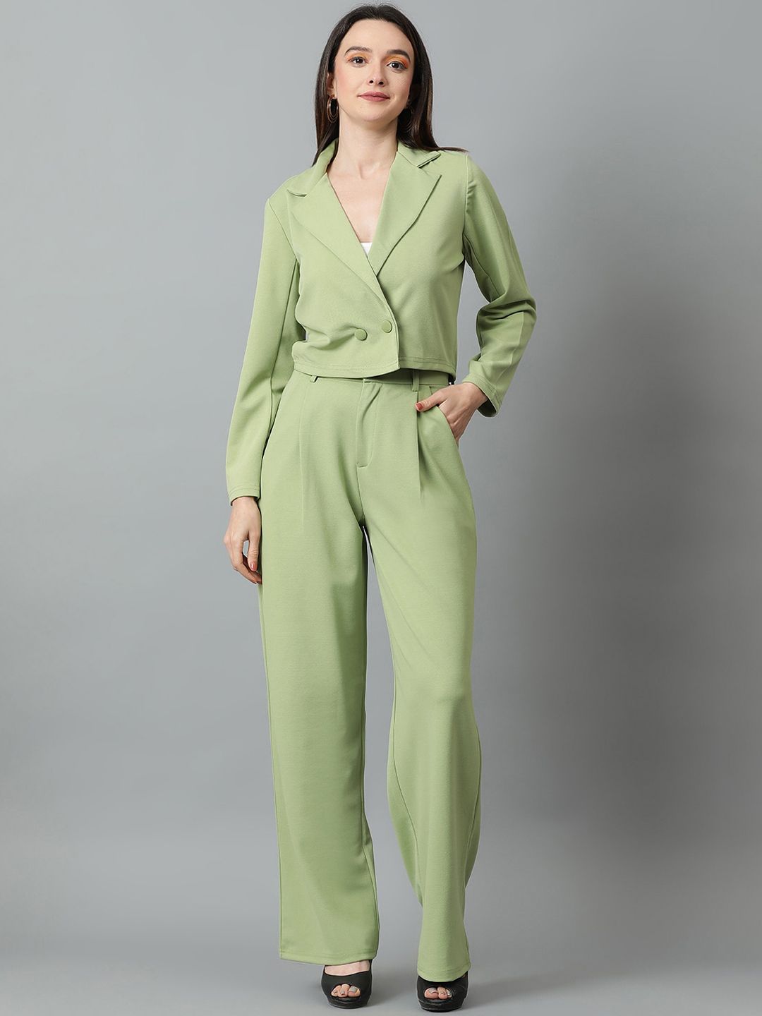 KOTTY BIZwear Basics Notched Lapel Collar Blazer With Trousers Co-Ords