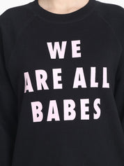 Kotty Women Black Printed Sweatshirt