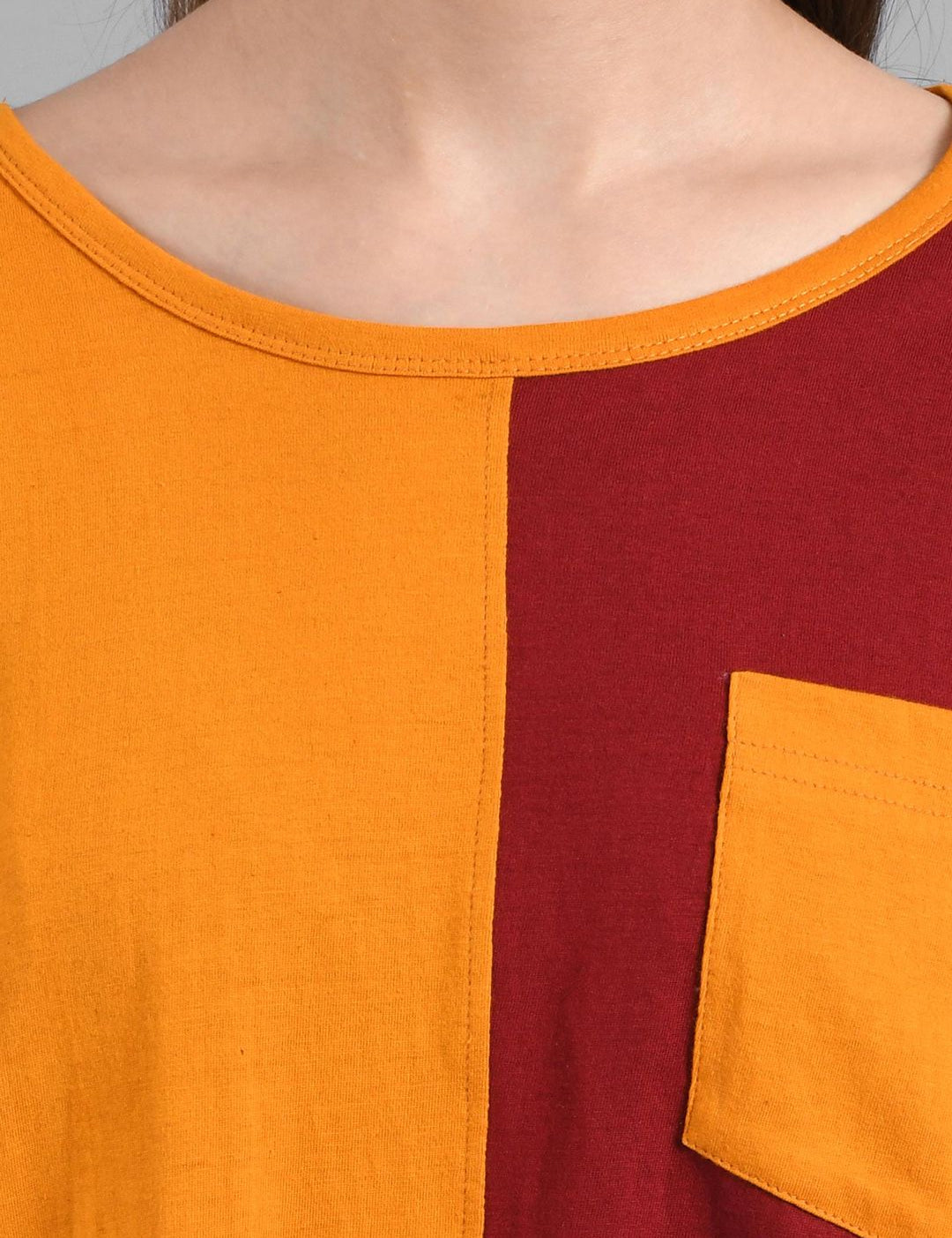 Kotty Colourblocked Round Neck T-shirt