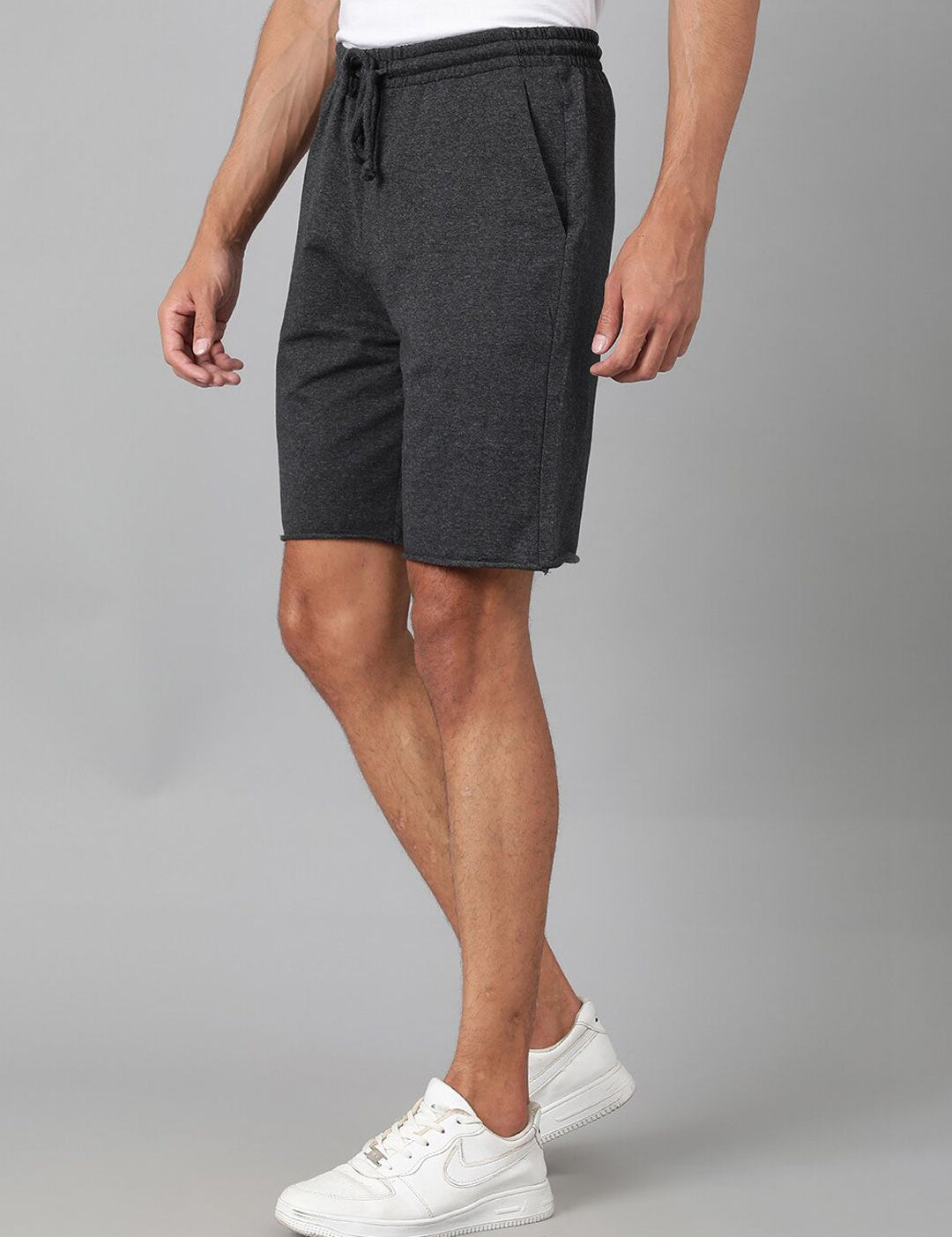 Kotty Dark Grey Men Low-Rise Shorts