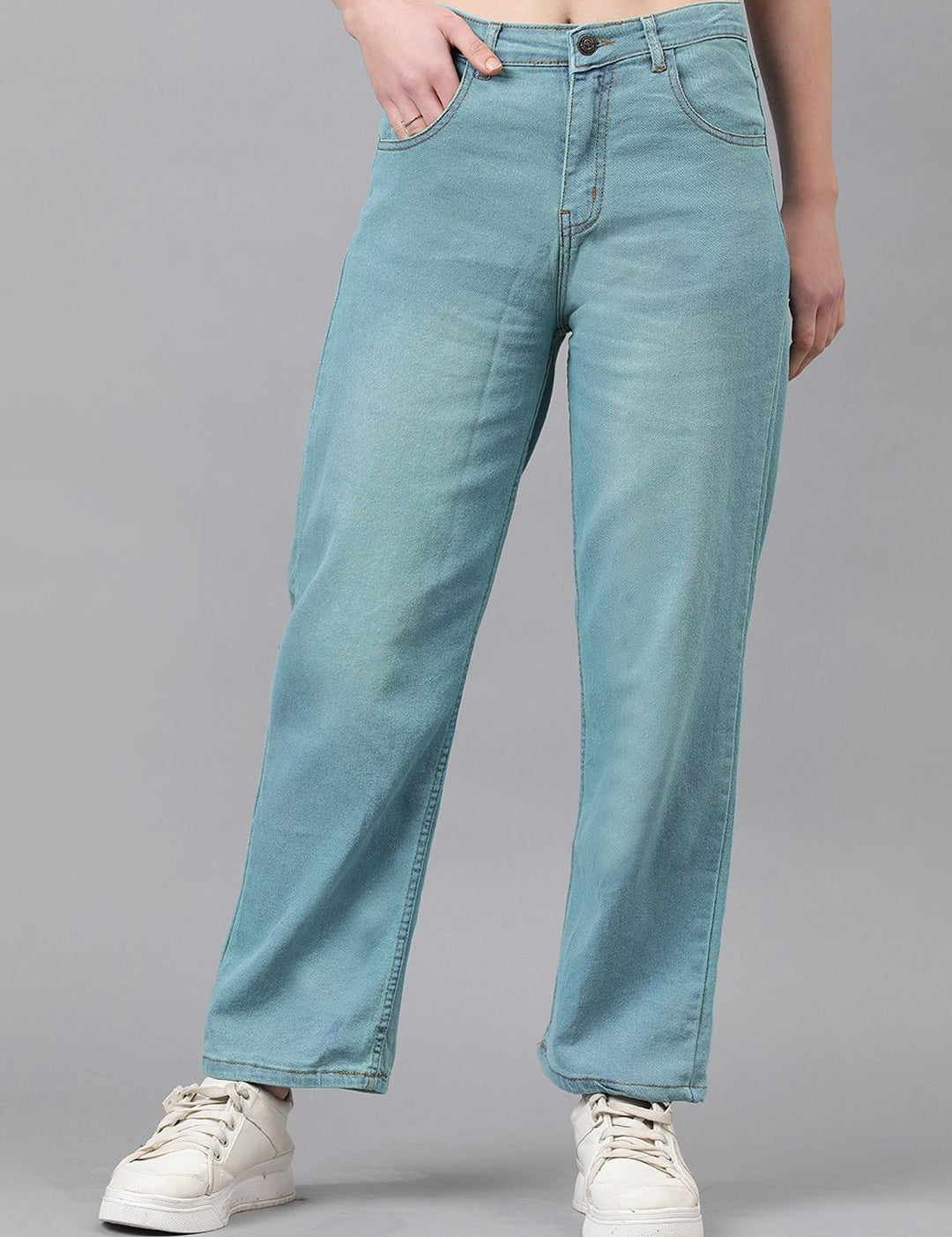 Kotty Women Jean Straight Fit Clean Look Stretchable Jeans