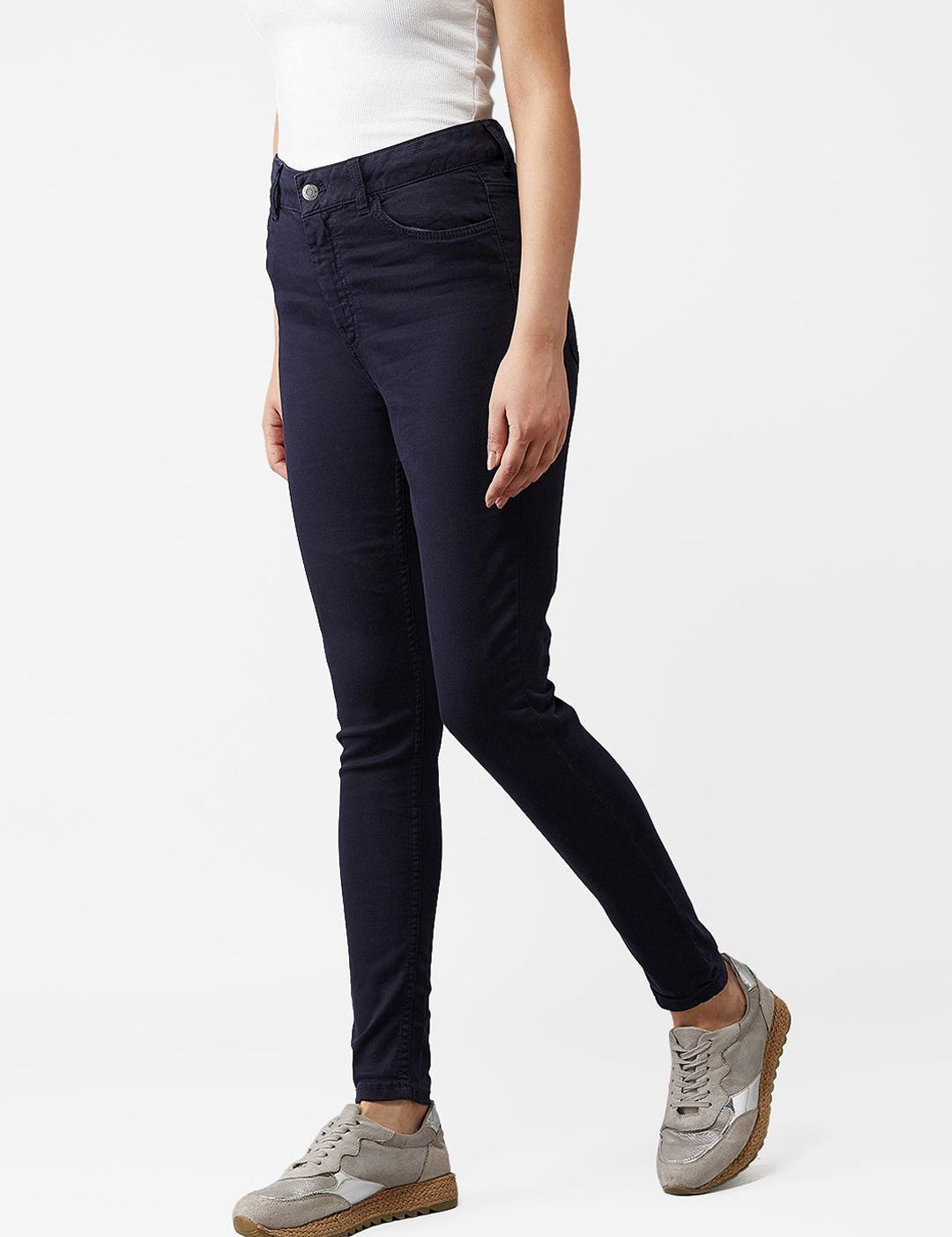 Kotty Women Blue Skinny Fit High-Rise Clean Look Jeans