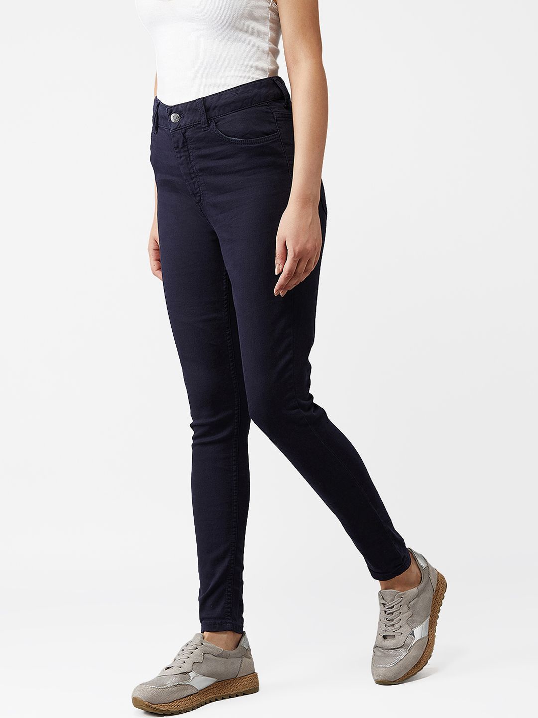 Kotty Women Blue Skinny Fit High-Rise Clean Look Jeans