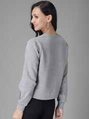 Kotty Women Grey Printed Sweatshirt