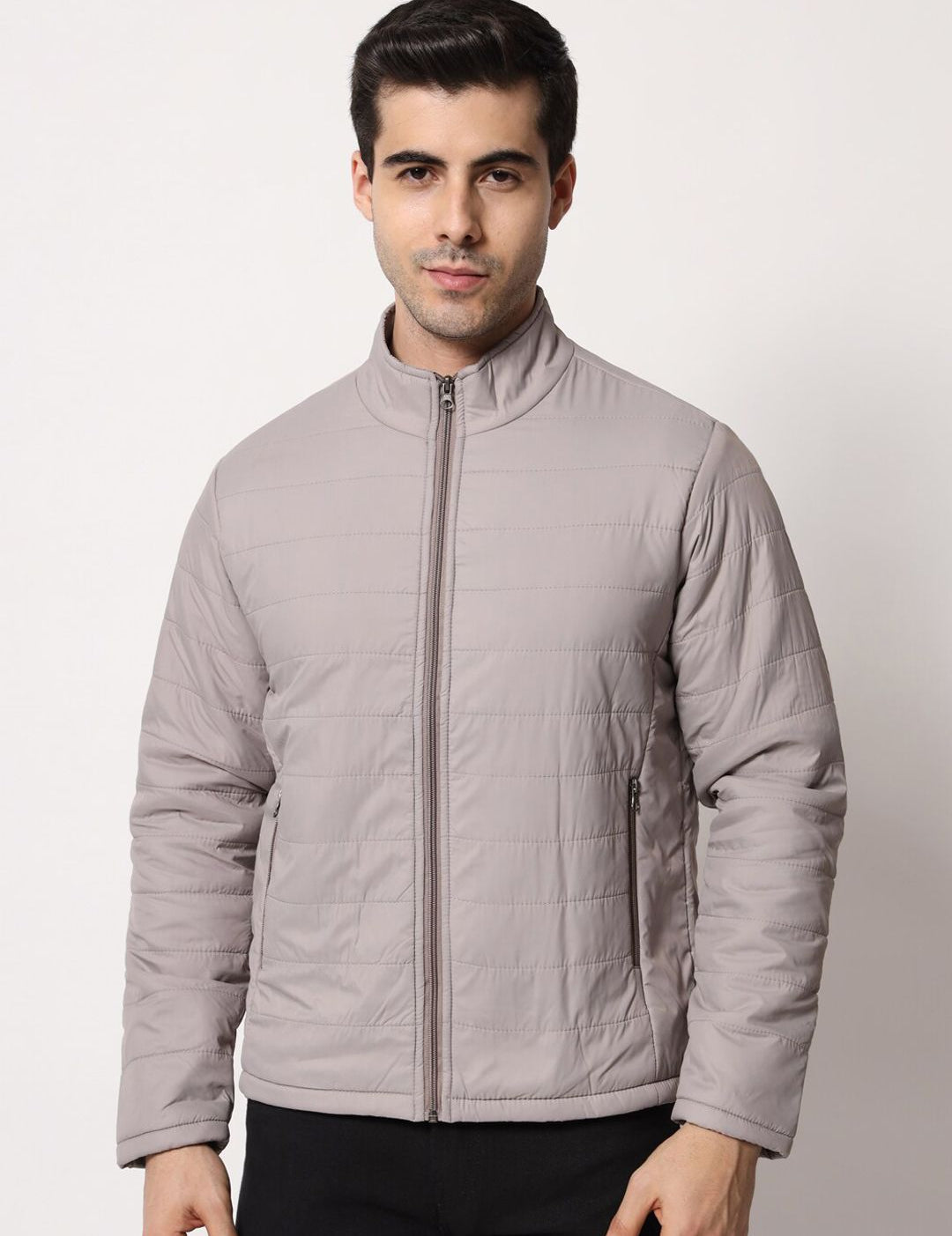 Kotty Men Grey Outdoor Padded Jacket
