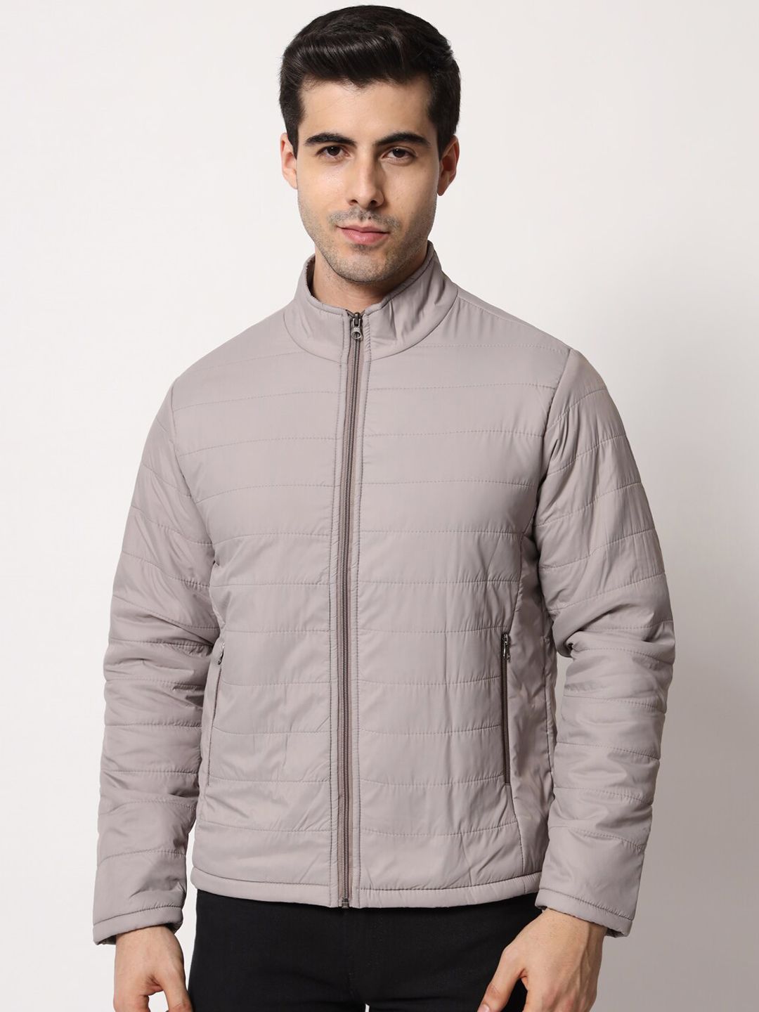 Kotty Men Grey Outdoor Padded Jacket