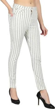 KOTTY  Women Slim Mid Rise White Jeans