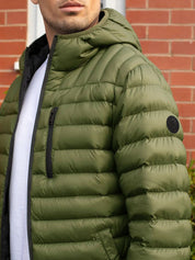 Kotty Green Hooded Puffer Jacket