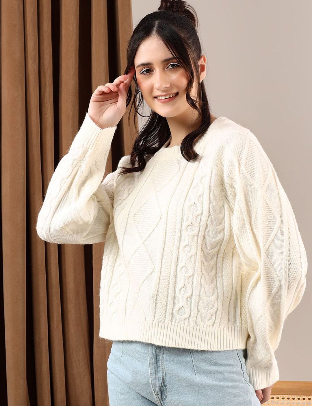 Kotty Women Cable Knit Pullover