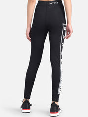 Kotty Women Black & White Printed Tights