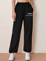 Kotty Women Typography Printed Joggers