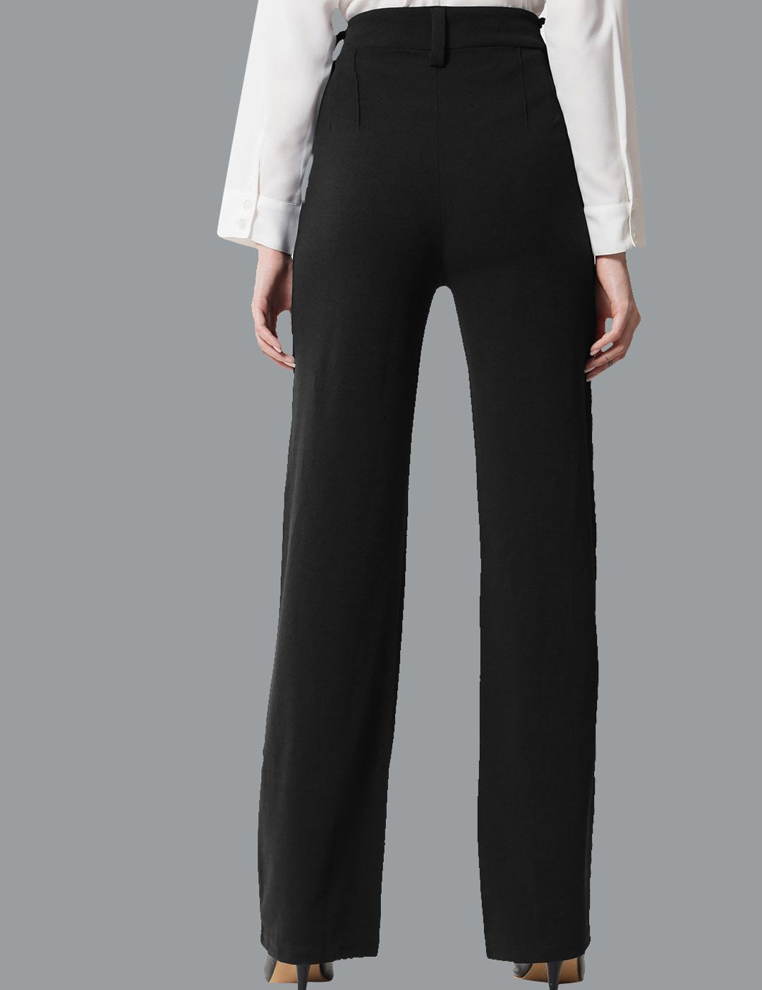 KOTTY BIZwear Women Pack Of 2 Straight Fit High-Rise Easy Wash Pleated Parallel Trousers