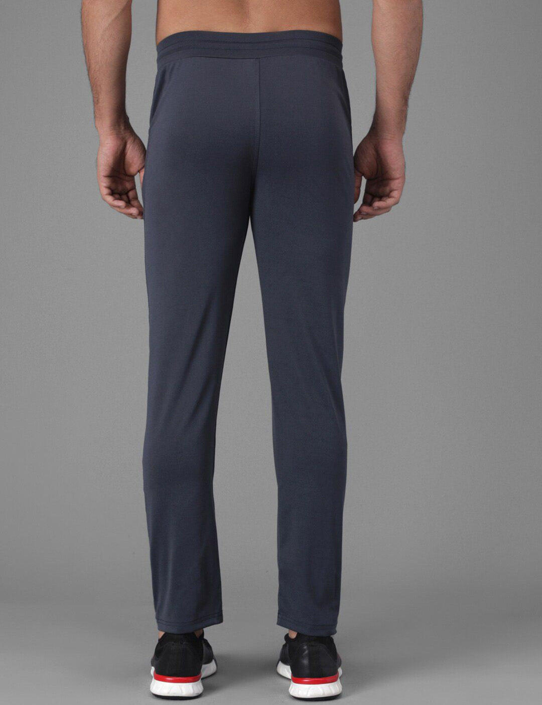 Kotty Men Navy Blue Solid Track Pants