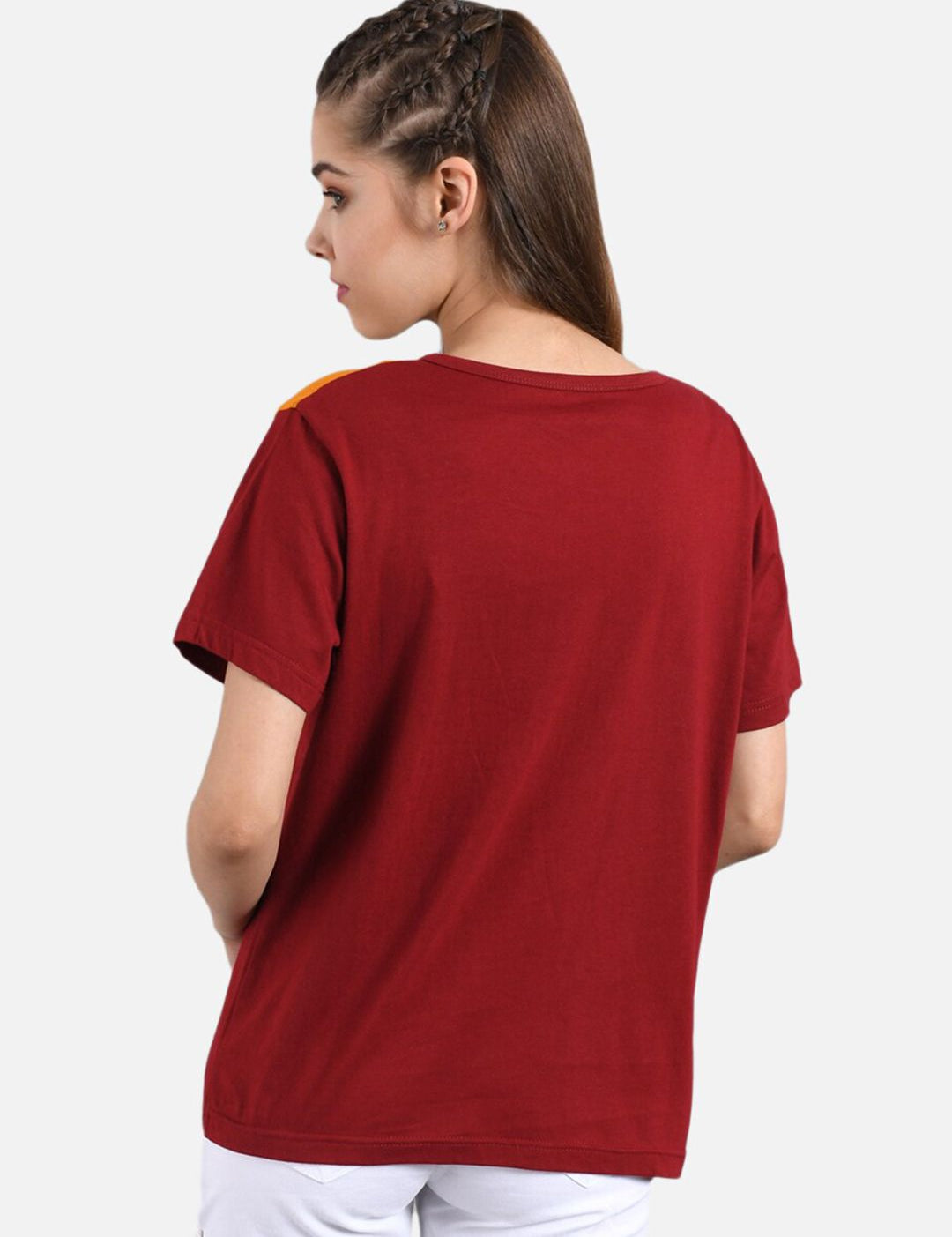 Kotty Women Pack Of 2 Colourblocked Round Neck T-shirt