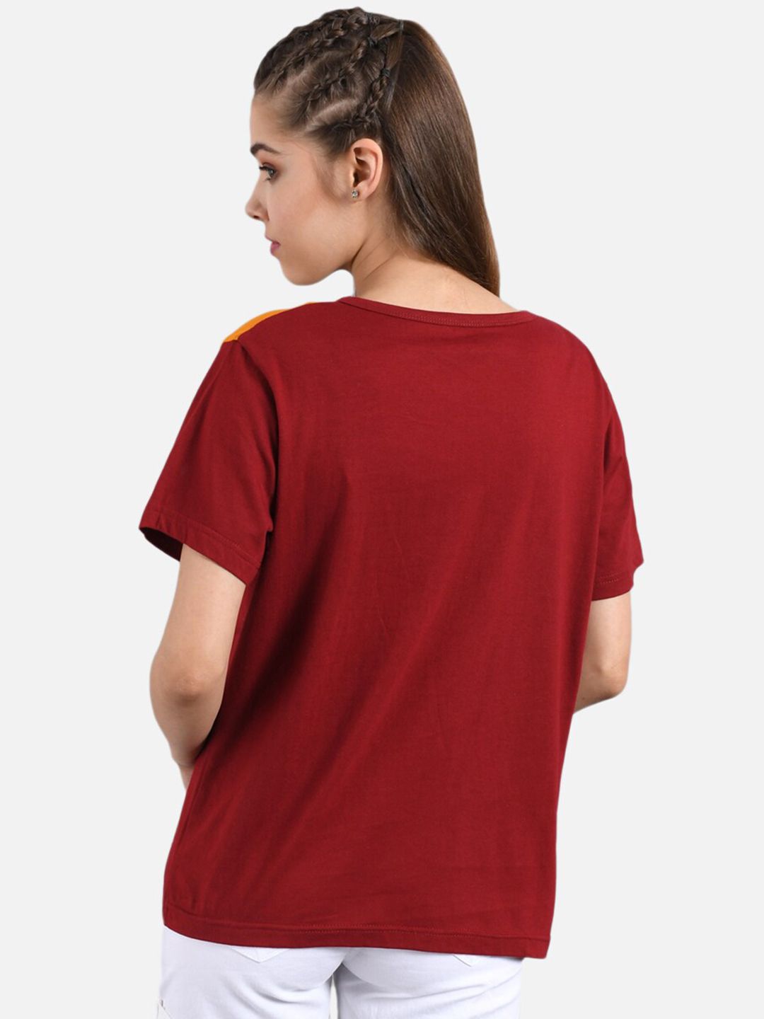 Kotty Women Pack Of 2 Colourblocked Round Neck T-shirt