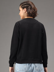 Kotty Women Black Printed Sweatshirt