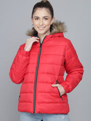 Kotty Women Red Lightweight Parka Jacket