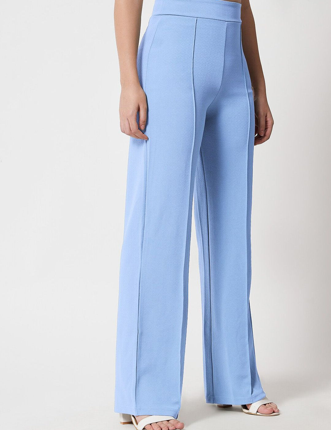 Kotty Women Relaxed Straight Leg Straight Fit High-Rise Trousers