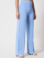 Kotty Women Relaxed Straight Leg Straight Fit High-Rise Trousers