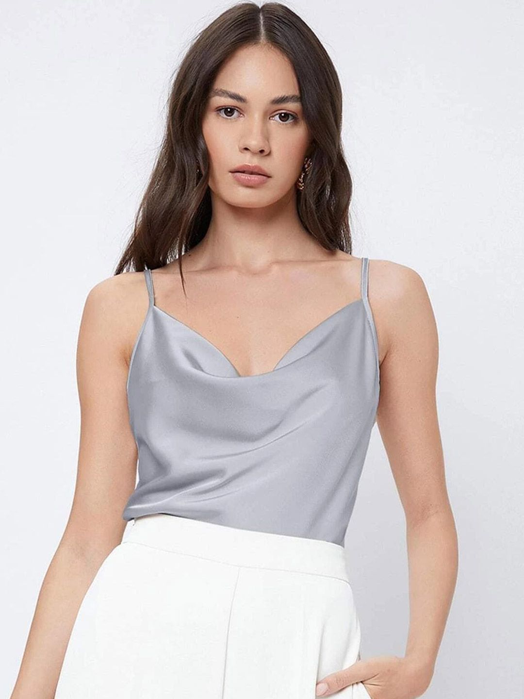 Kotty Cowl Neck Satin Top
