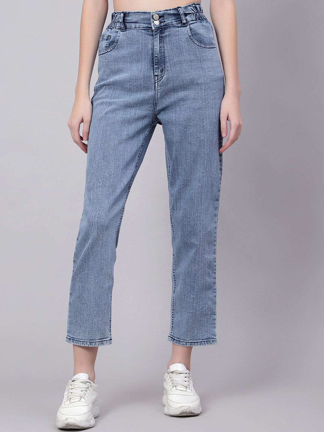 Kotty Women High-Rise Stretchable Cropped Jeans