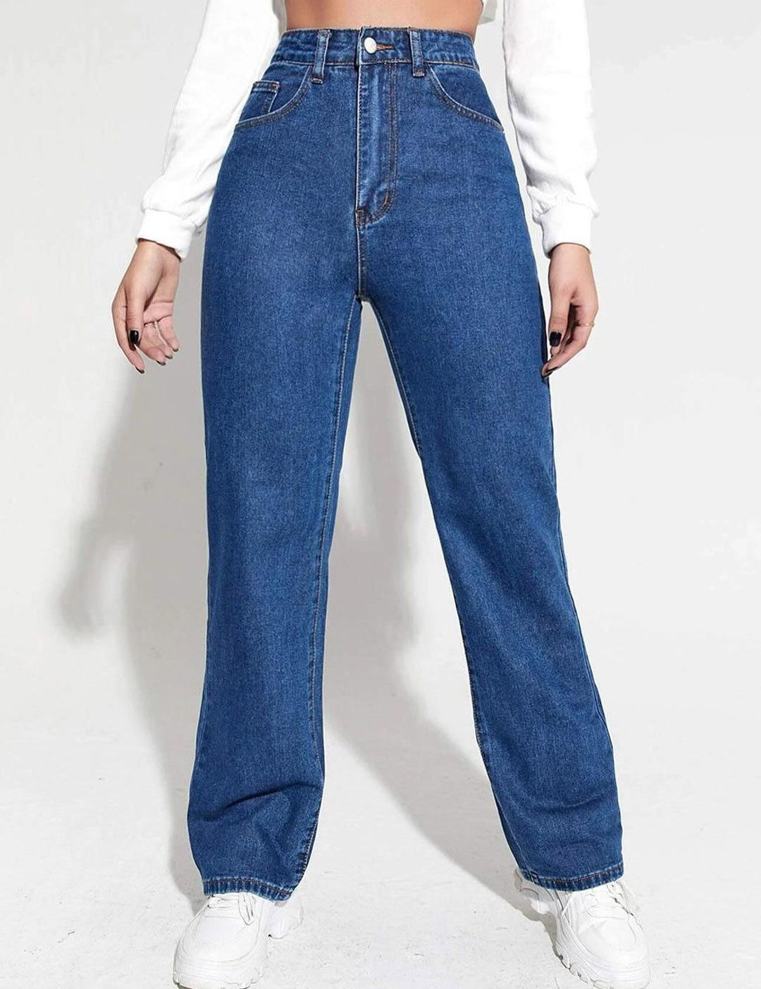 Kotty Women Blue Camaro Clean Look High-Rise Stretchable Jeans