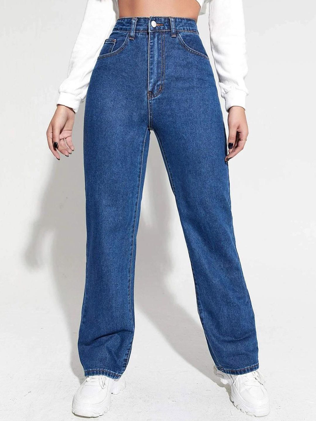 Kotty Women Blue Camaro Clean Look High-Rise Stretchable Jeans