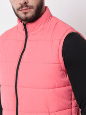 Kotty Men Pink Outdoor Puffer Jacket