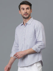 Kotty New Checked Spread Collar Casual Shirt
