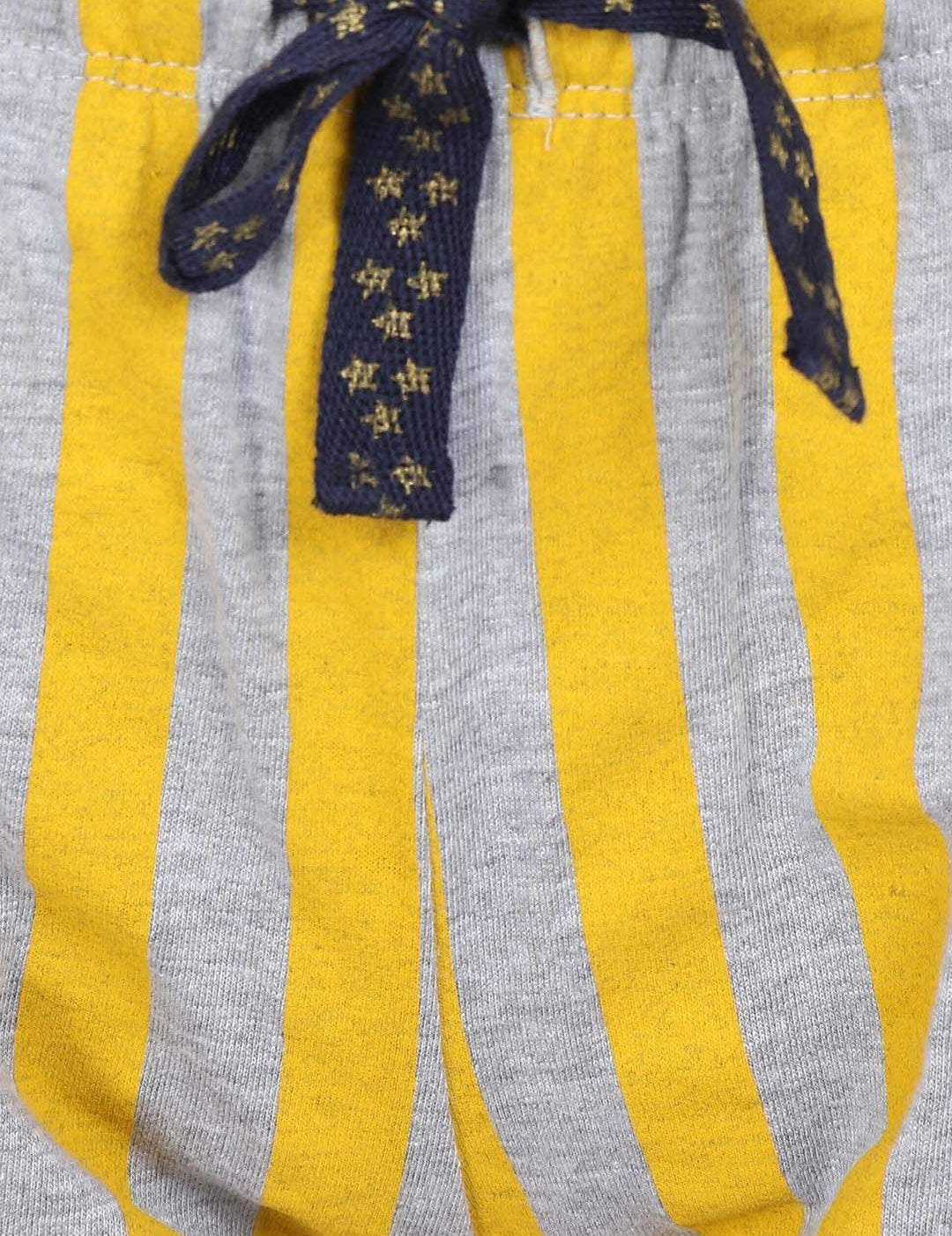 Kotty Women Yellow & Grey Printed Lounge Shorts KTTSLEEPSHORTS233