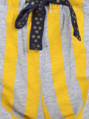 Kotty Women Yellow & Grey Printed Lounge Shorts KTTSLEEPSHORTS233