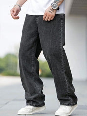 Kotty Men Men Straight Fit Mid-Rise Stretchable Jeans