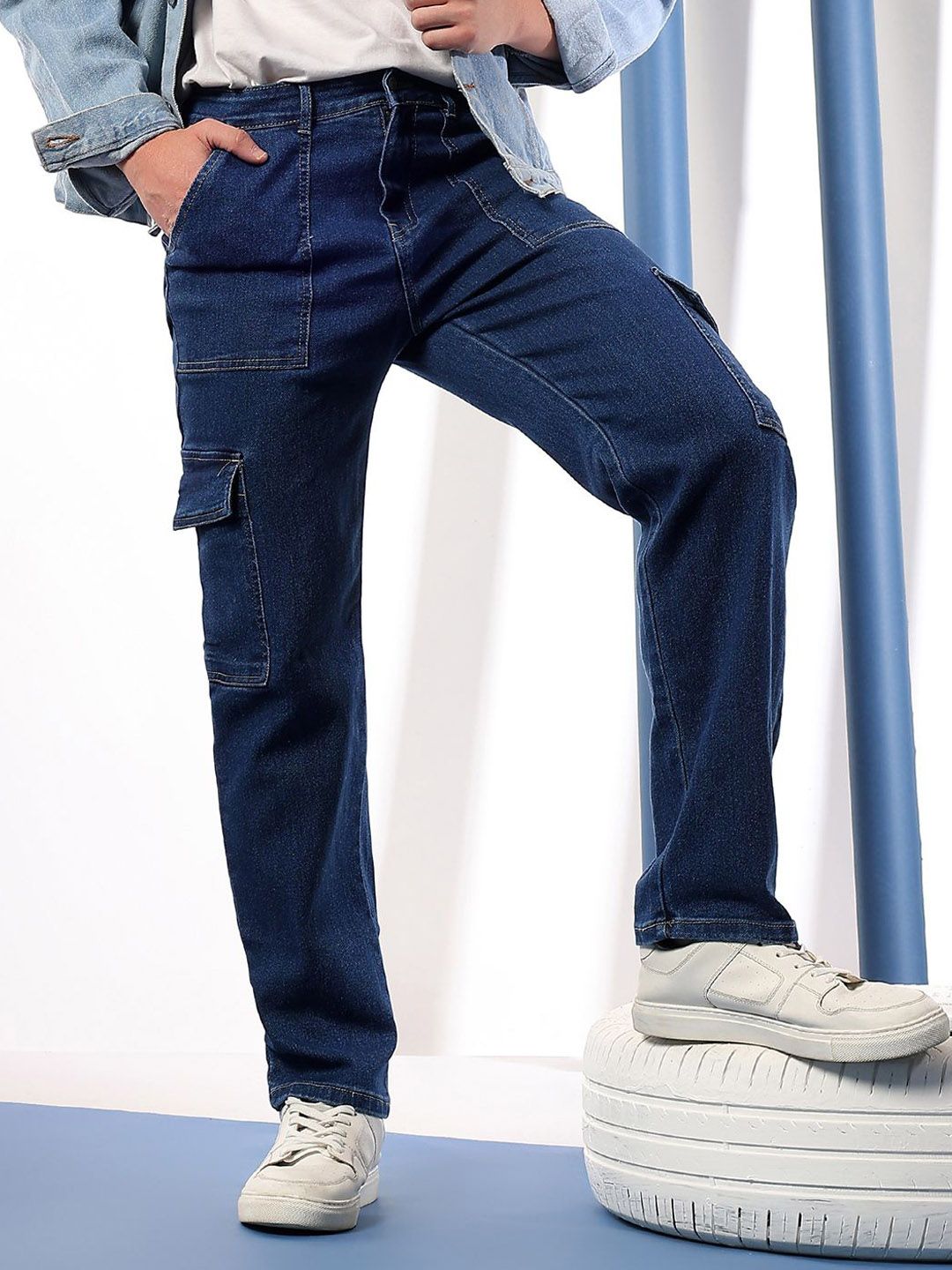 Kotty Men Comfort Regular Fit Mid-Rise Stretchable Jeans