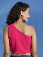 Kotty Women Solid One Shoulder Top