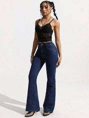 Kotty Women Bootcut High-Rise Stretchable Jeans