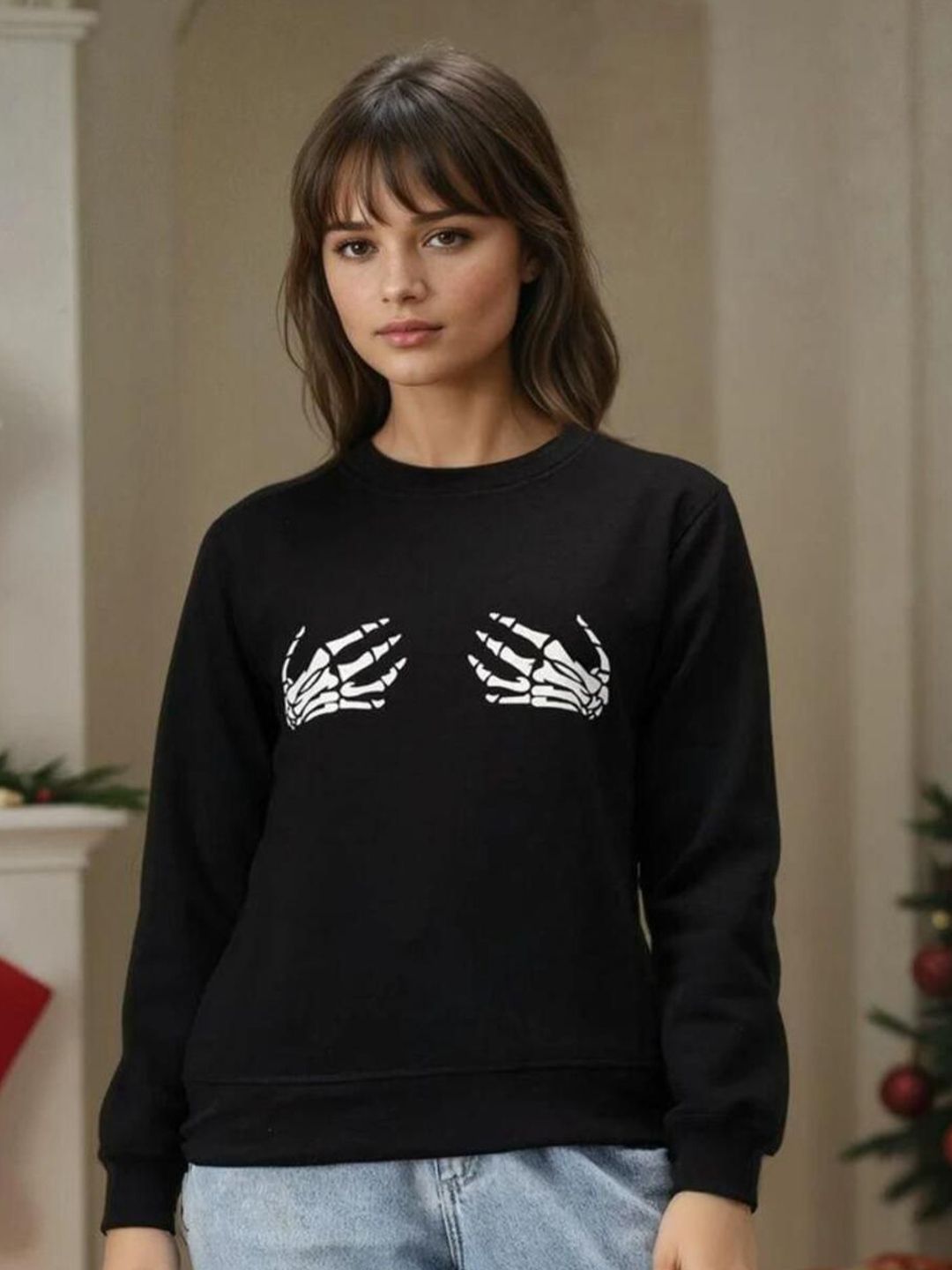 Kotty Women Printed Dry Fit Pullover Sweatshirt