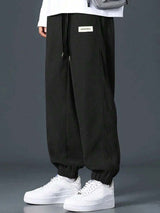 Kotty Men Relaxed High-Rise Corduroy Joggers Trousers