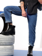Kotty Men Comfort Regular Fit Mid-Rise Stretchable Jeans