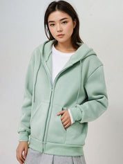 Kotty Women Hooded Front-Open Sweatshirt