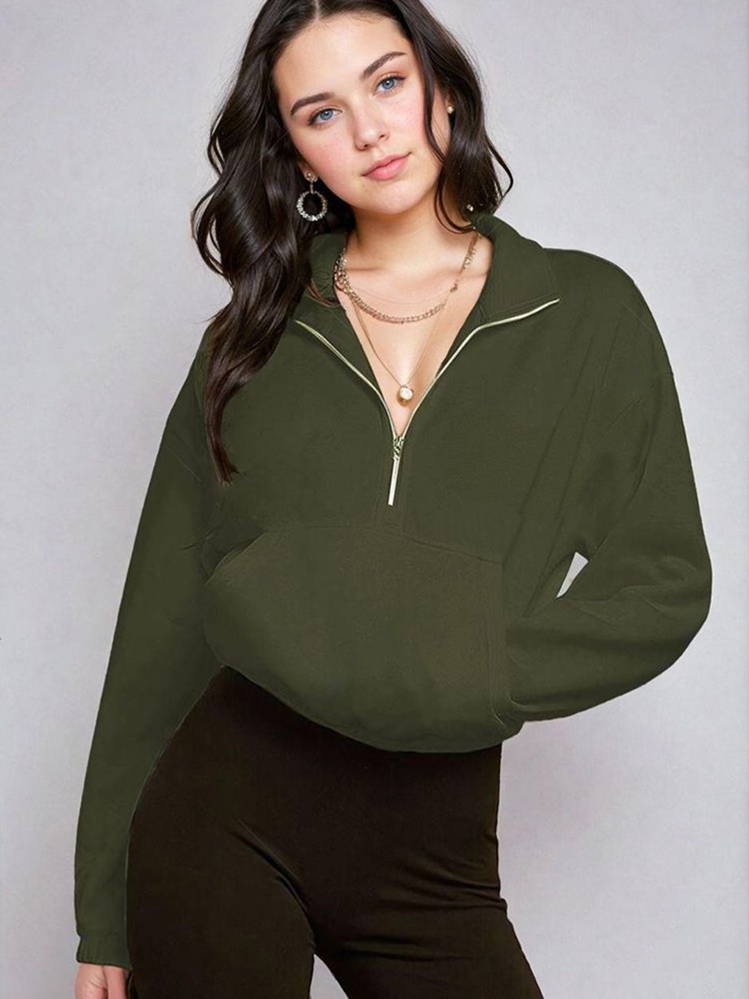 Kotty Women Turtle Neck Pullover Sweatshirt