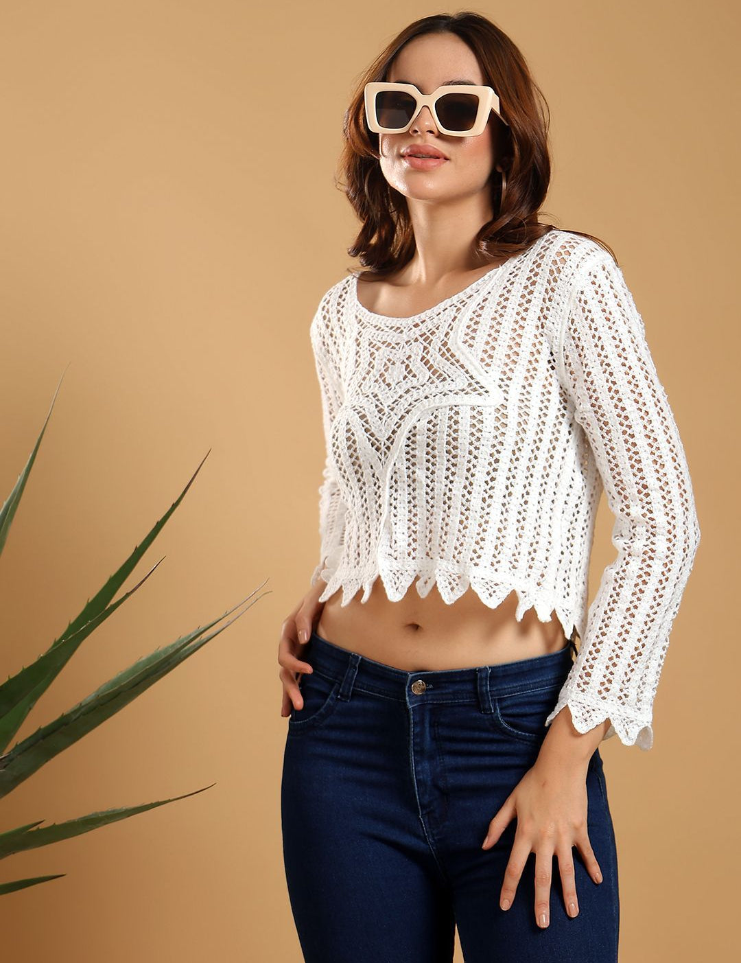 Kotty  Women Self Design Cotton Top